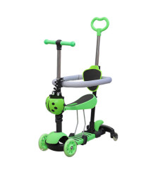 Trotinetă pentru copii 5 în 1 verde