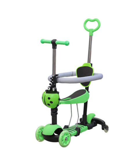 Trotinetă pentru copii 5 în 1 verde