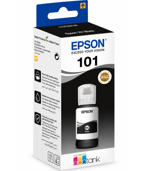 Cerneală Epson T03V14A Pigment Black EcoTank 101, 127 ml, pentru L4150 / L4160 / L6160 / L6170