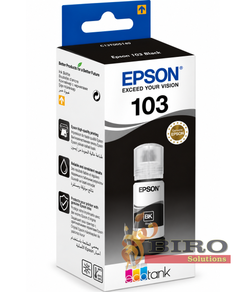 Cerneală Epson T00S14A Black EcoTank 103, 65 ml, pentru L1110 / L31xx / L32xx / L5xxx