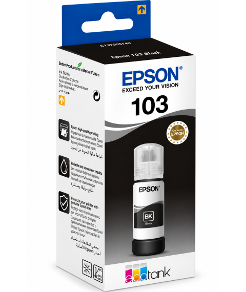 Cerneală Epson T00S14A Black EcoTank 103, 65 ml, pentru L1110 / L31xx / L32xx / L5xxx