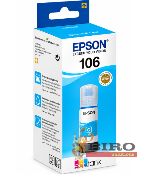 Cerneală Epson T00R240 Cyan EcoTank 106, 70 ml, pentru L7160 / L7180