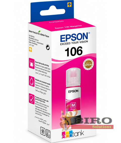 Cerneală Epson T00R340 Magenta EcoTank 106, 70 ml, pentru L7160 / L7180
