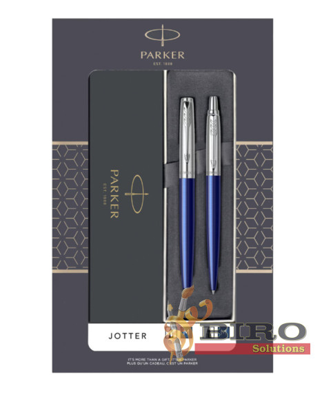 Set Parker Jotter Royal Metal Albastru – stilou + pix