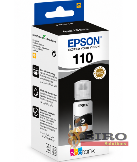 Cerneală Epson T03P14A Pigment Black EcoTank 110XL, 120 ml, pentru M1100 / M1120 / M1140 / M1170