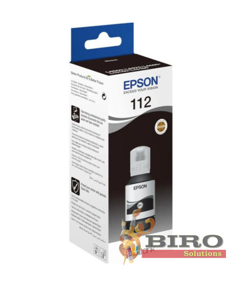 Cerneală Epson T06C14A Pigment Black EcoTank 112 pentru Epson L6460/15150