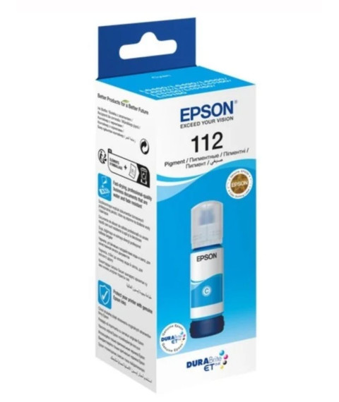 Cerneală Epson T06C24A Pigment Cyan EcoTank 112 pentru L6460/6570/11160/15150