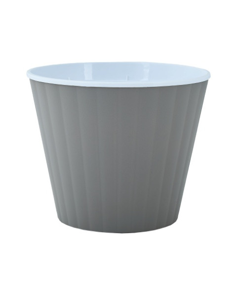 Ghiveci de flori „Ibis” cu fund dublu – 13×11,2 cm, plastic durabil 