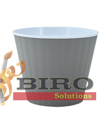 Ghiveci de flori „Ibis” cu fund dublu – 15.7×13 cm, plastic rezistent 