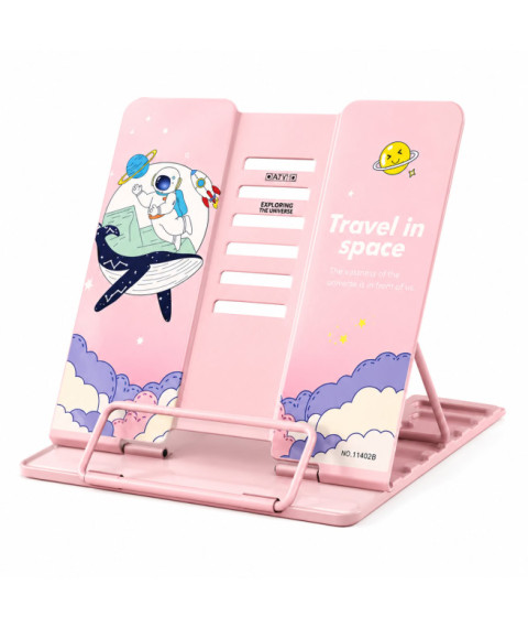 Suport pentru cărți Trevel in Space, Pink 1142S-3