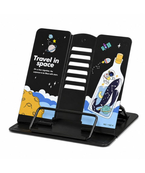 Suport pentru cărți Trevel in Space, Black 1142S-4