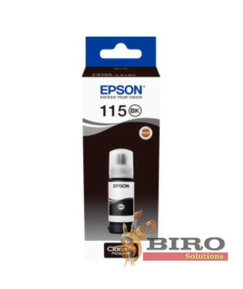 Cerneală Epson T07C14A Pigment Black EcoTank 115 pentru L8160/8180, 70 ml