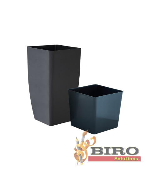 Ghiveci de flori Cvadro Aleana – 22×22×41.5 cm, polipropilenă