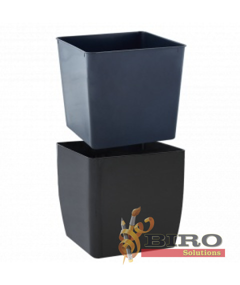 Ghiveci de flori Cvadro Aleana – 16×16×15.5 cm, design pătrat modern 