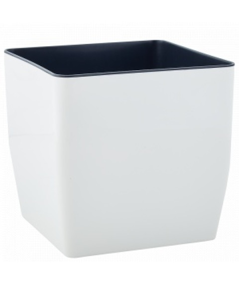 Ghiveci de flori Cvadro Aleana – 27×27×26 cm, plastic pătrat