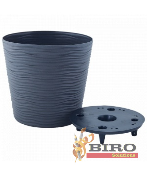 Ghiveci de flori cu inserție Fiujin Aleana – d16×14.5 cm, polipropilenă