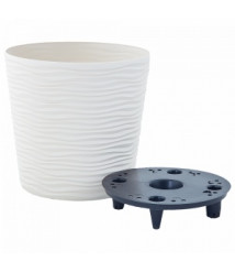 Ghiveci de flori cu inserție Fiujin Aleana – d20×18 cm, polipropilenă 