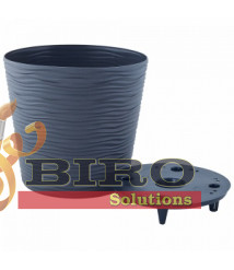 Ghiveci de flori cu inserție Fiujin Aleana – d30×28.5 cm, polipropilenă 