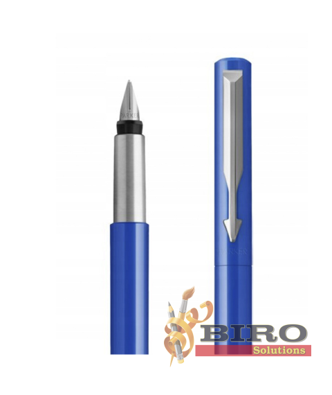 Set Parker Vector Albastru – stilou + pix, casetă cadou cu fereastră