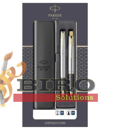 Set Parker Frontier SS GT – stilou + pix, cutie cu fereastră și etui cu fermoar