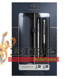 Set Parker Frontier SS CT – stilou + pix, cutie cu fereastră și etui cu fermoar