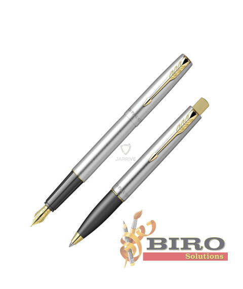 Set Parker Frontier SS GT – stilou + pix, cutie cu fereastră și etui cu fermoar