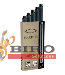 Rezerve cerneală Parker, negre, 5 buc./set