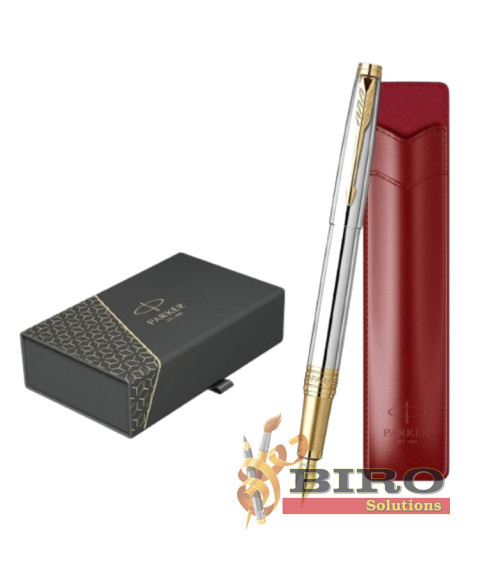 Set Stilou Parker Aster Crom + casetă cadou cu etui