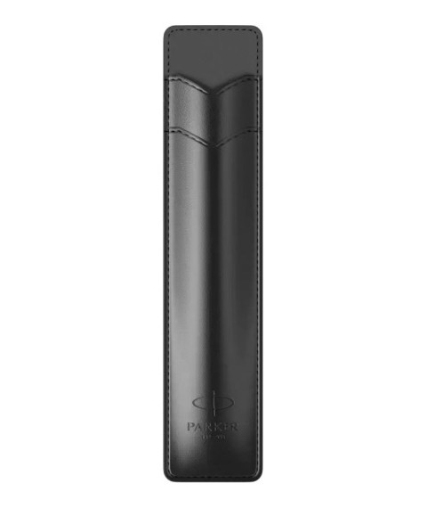 Etui Parker din piele artificială Black Pen Guard Line, negru
