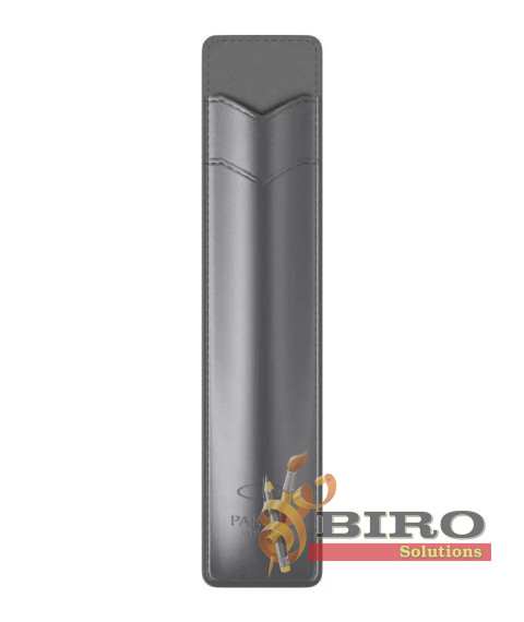 Etui Parker din piele artificială Gray Pen Guard Line, gri
