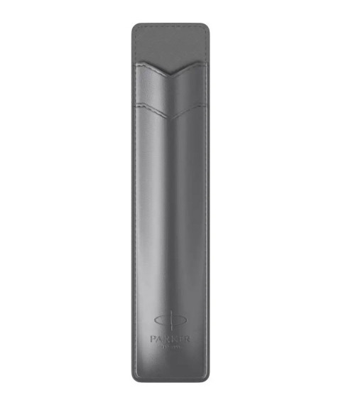 Etui Parker din piele artificială Gray Pen Guard Line, gri