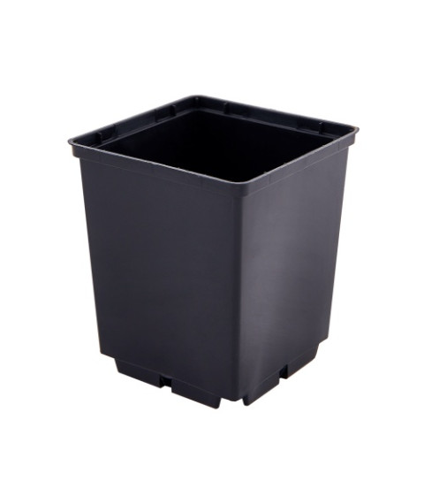 Ghiveci pătrat pentru plante – 12×19.5 cm, plastic rezistent 