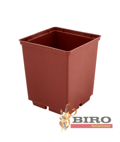 Ghiveci pătrat pentru plante – 13×13 cm, plastic durabil 
