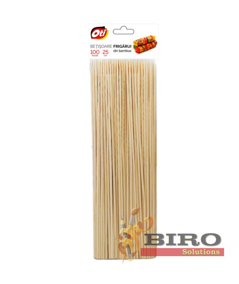 Bețișoare frigărui clasice – 25 cm, 100 buc./pachet