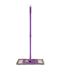 Mop plat cu microfibră și coadă telescopică 150 cm