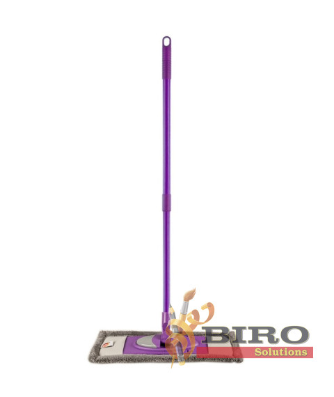 Mop plat cu microfibră și coadă telescopică 150 cm