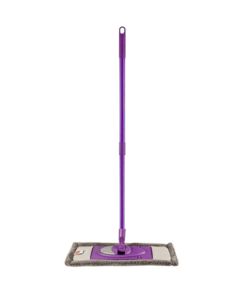 Mop plat cu microfibră și coadă telescopică 150 cm
