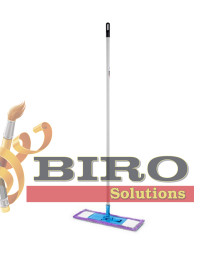 Mop plat Economic – microfibră + coadă metalică 120 cm 