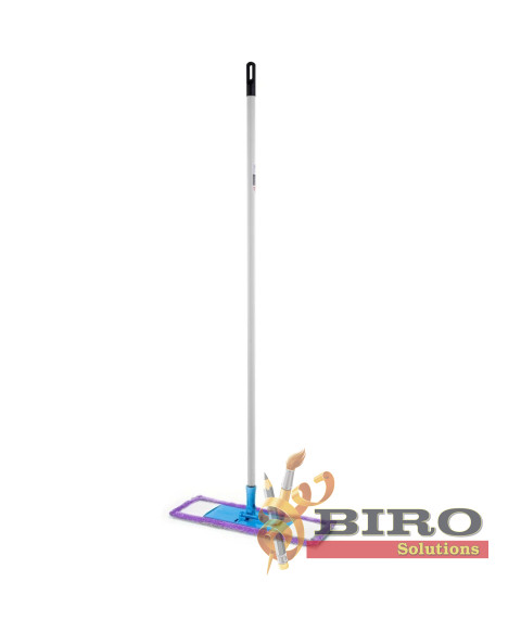 Mop plat Economic – microfibră + coadă metalică 120 cm 