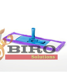 Mop plat Economic – microfibră + coadă metalică 120 cm 