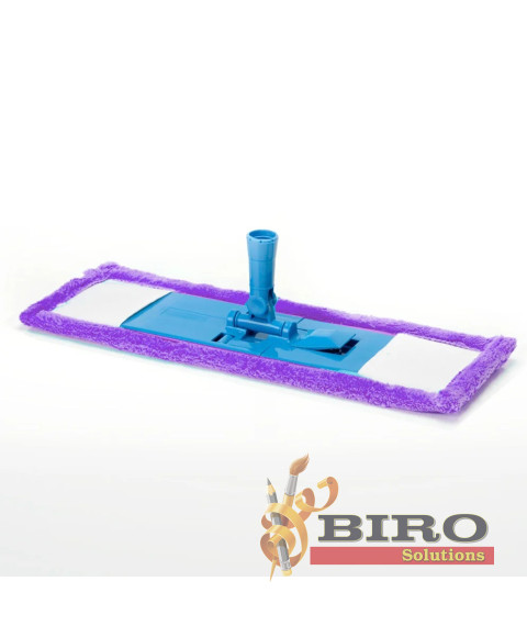 Mop plat Economic – microfibră + coadă metalică 120 cm 