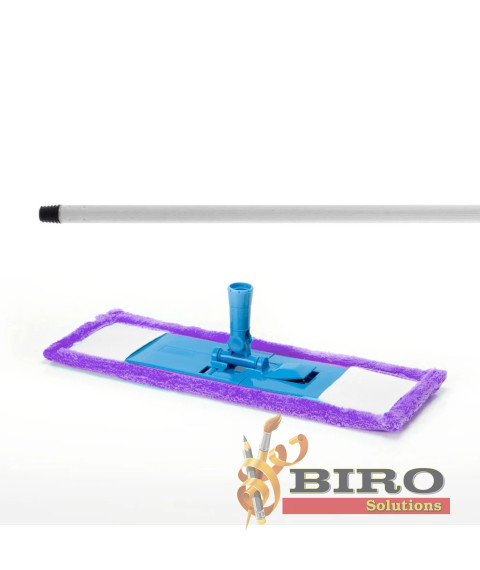 Mop plat Economic – microfibră + coadă metalică 120 cm 