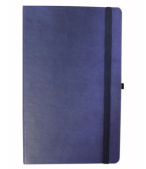Agendă nedatată Lizy ECL, 130 × 210 mm, hârtie ivory, pagini liniate, cu elastic