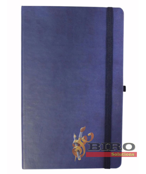 Agendă nedatată Lizy ECL, 130 × 210 mm, hârtie ivory, pagini liniate, cu elastic
