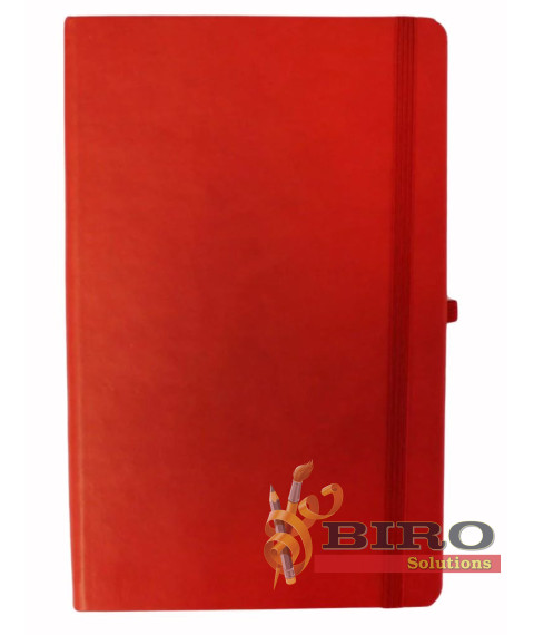Agendă nedatată Lizy ECL, 130 × 210 mm, hârtie ivory, pagini liniate, cu elastic