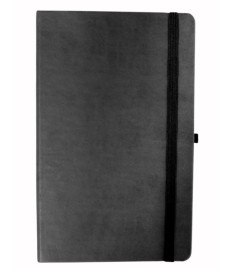 Agendă nedatată Lizy ECL, 130 × 210 mm, hârtie ivory, pagini liniate, cu elastic