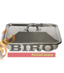 Tava din inox cu capac 35 x 26 cm