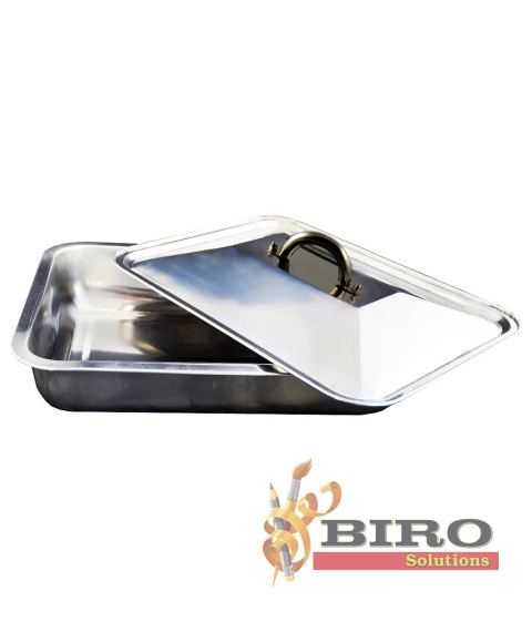 Tava din inox cu capac 35 x 26 cm
