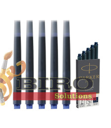 Rezerve cerneală Parker Blue Permanent, albastre, 5 buc./set