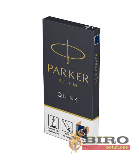 Rezerve cerneală Parker Blue Permanent, albastre, 5 buc./set